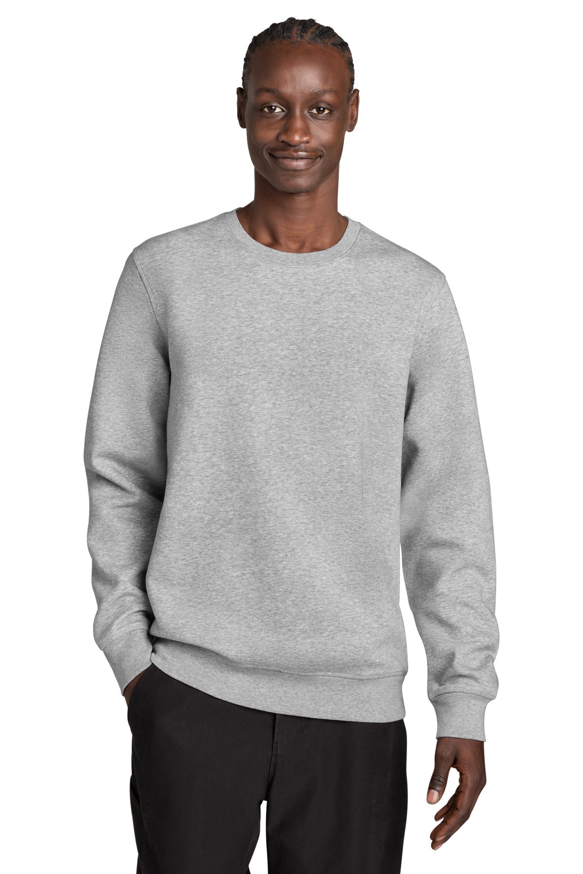 Custom logo Stanley/Stella® Unisex Roller Crewneck Sweatshirt SXU010 in Heather Grey