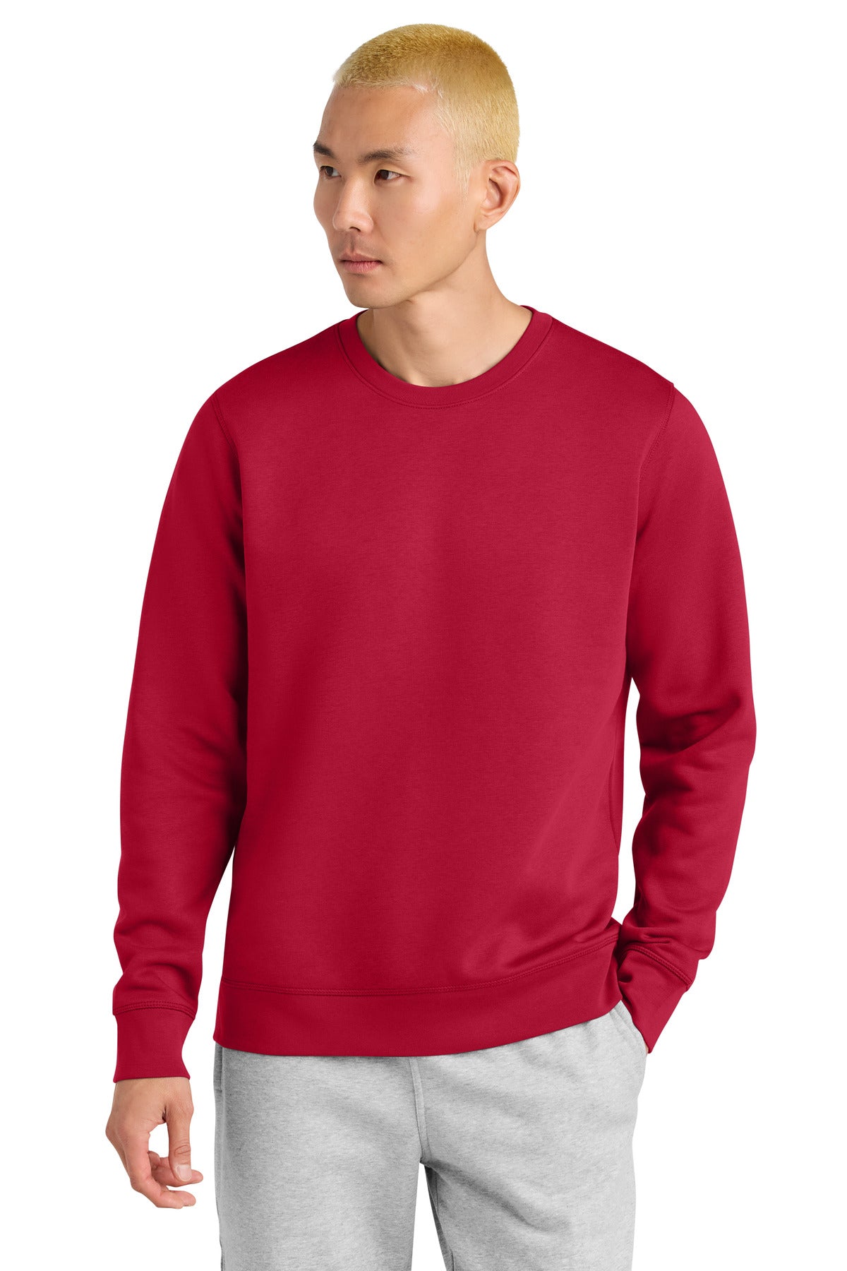 Custom logo Stanley/Stella® Unisex Roller Crewneck Sweatshirt SXU010 in Red
