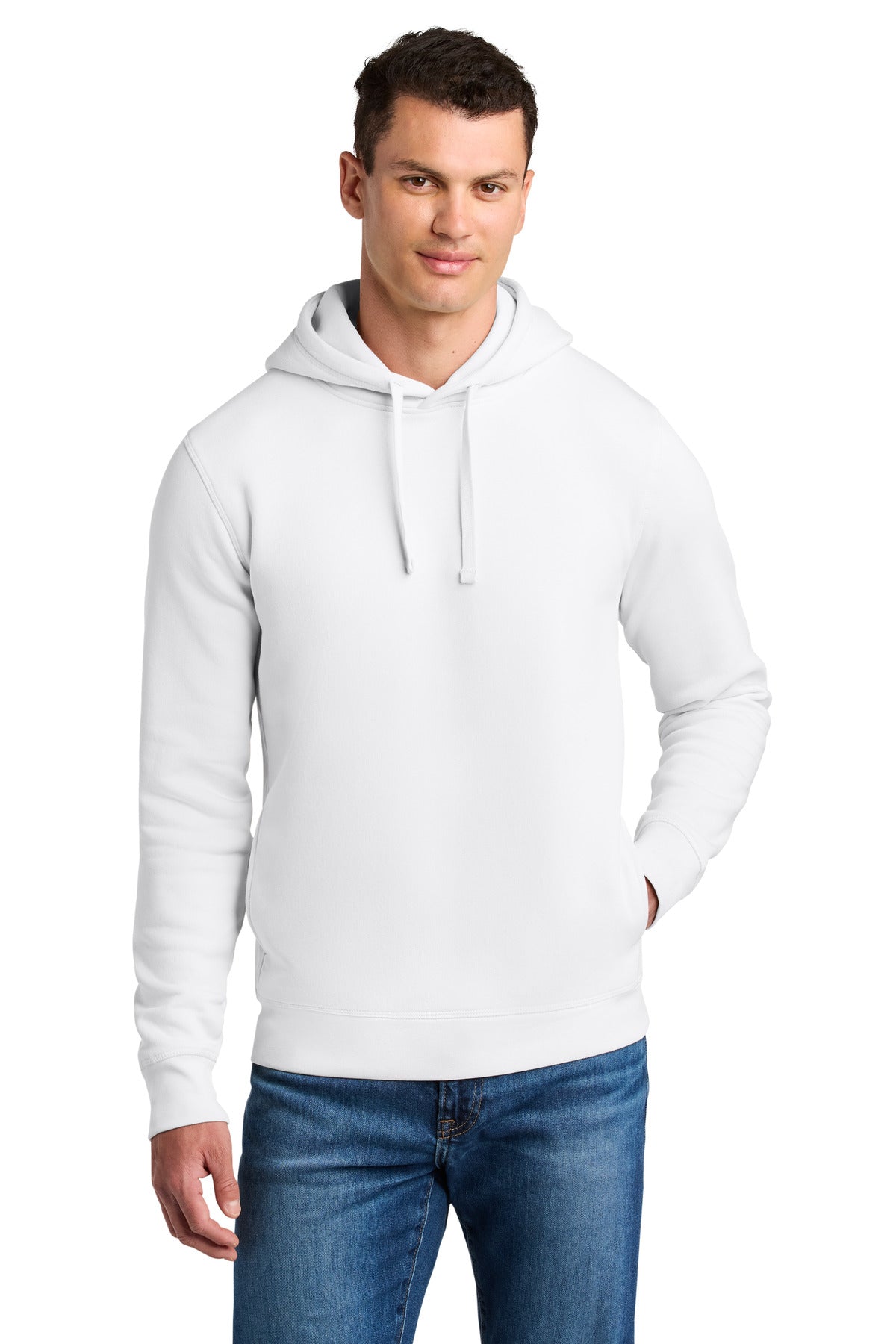 Custom logo Stanley/Stella® Unisex Sounder Hooded Sweatshirt SXU012 in White