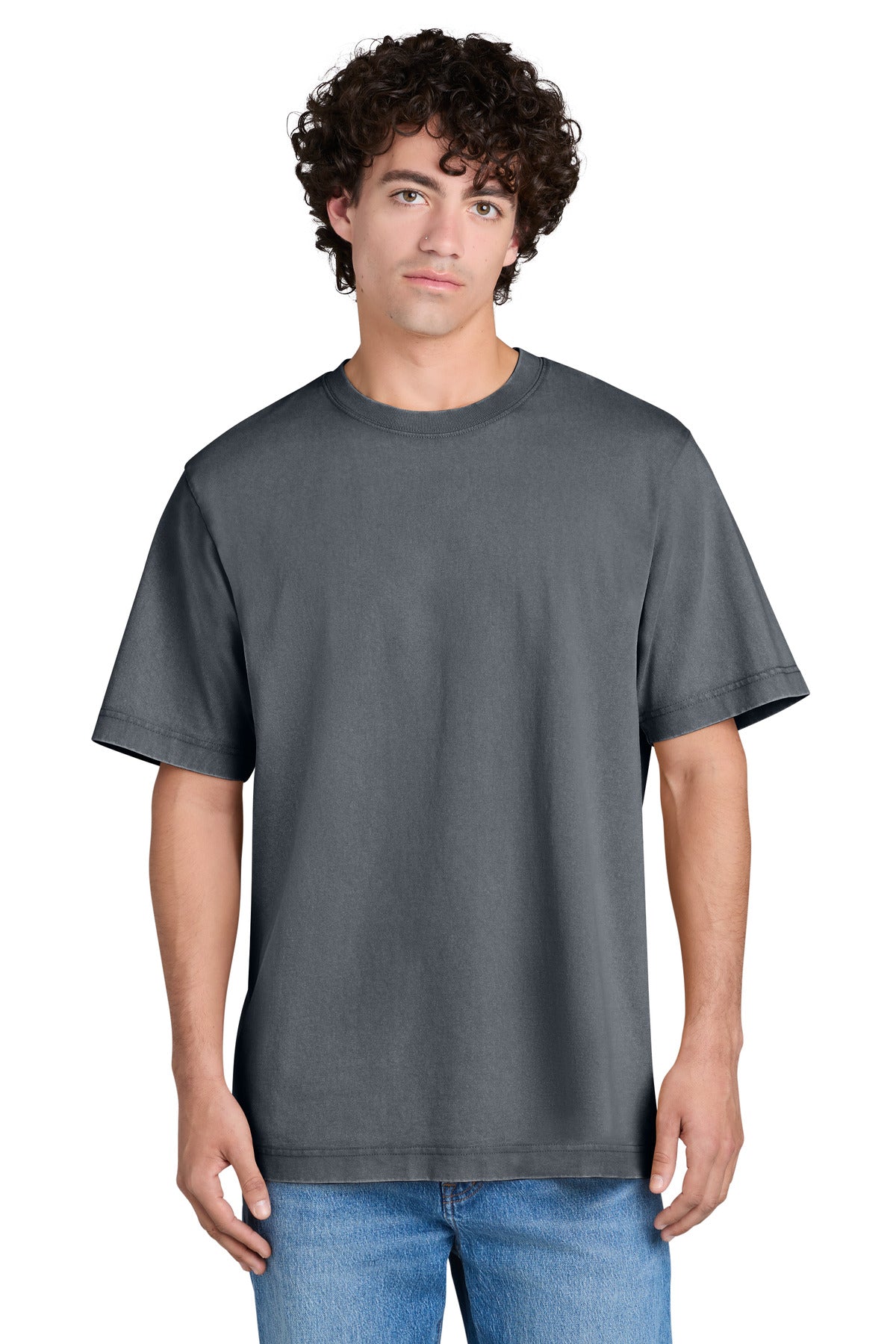 Custom logo Stanley/Stella® Unisex Freestyler Vintage Heavyweight Tee SXU019 in G. Dyed Anthracite
