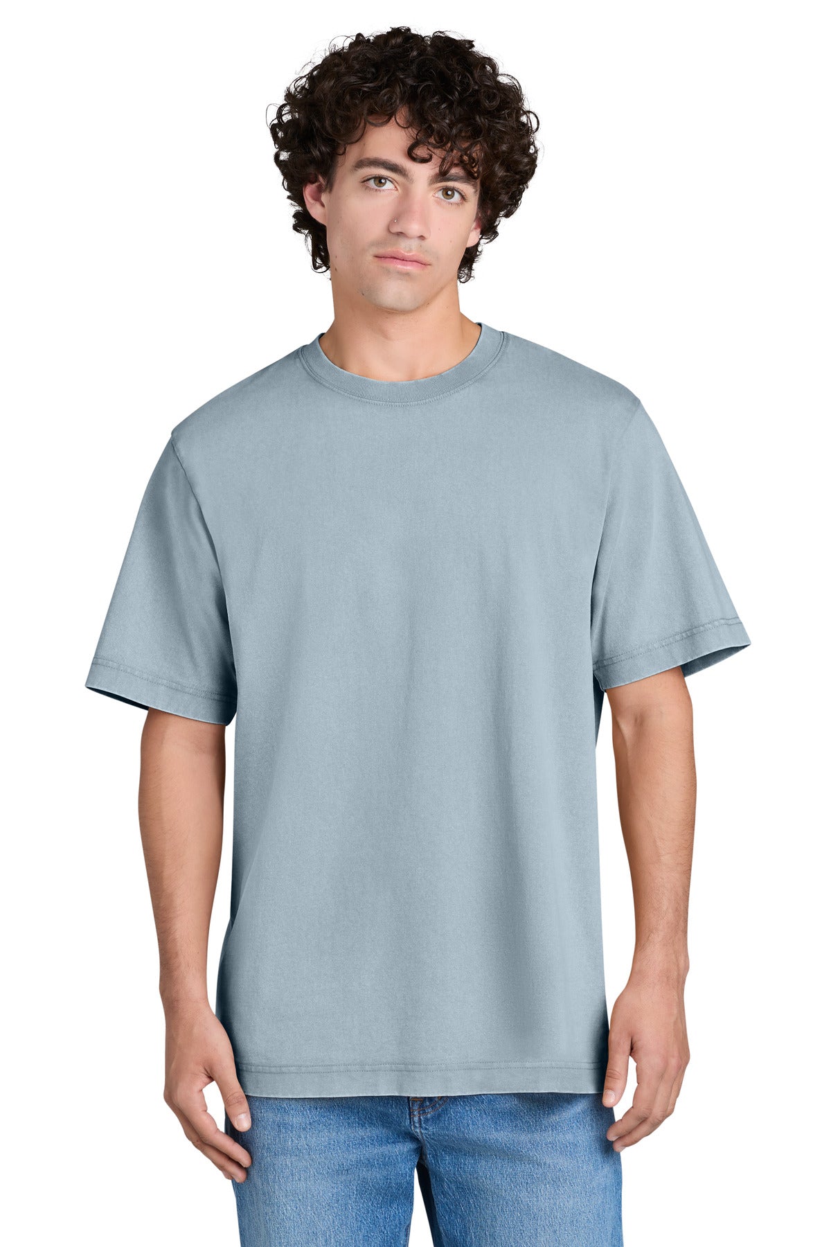 Custom logo Stanley/Stella® Unisex Freestyler Vintage Heavyweight Tee SXU019 in G. Dyed Blue Stone