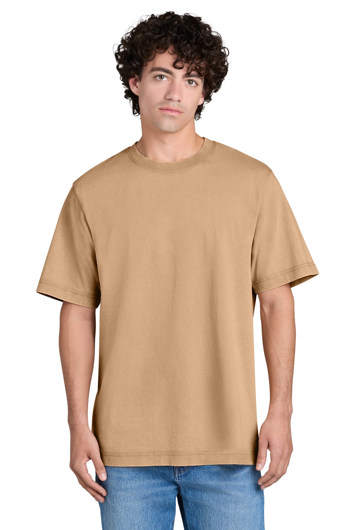 Custom logo Stanley/Stella® Unisex Freestyler Vintage Heavyweight Tee SXU019 in G. Dyed Latte