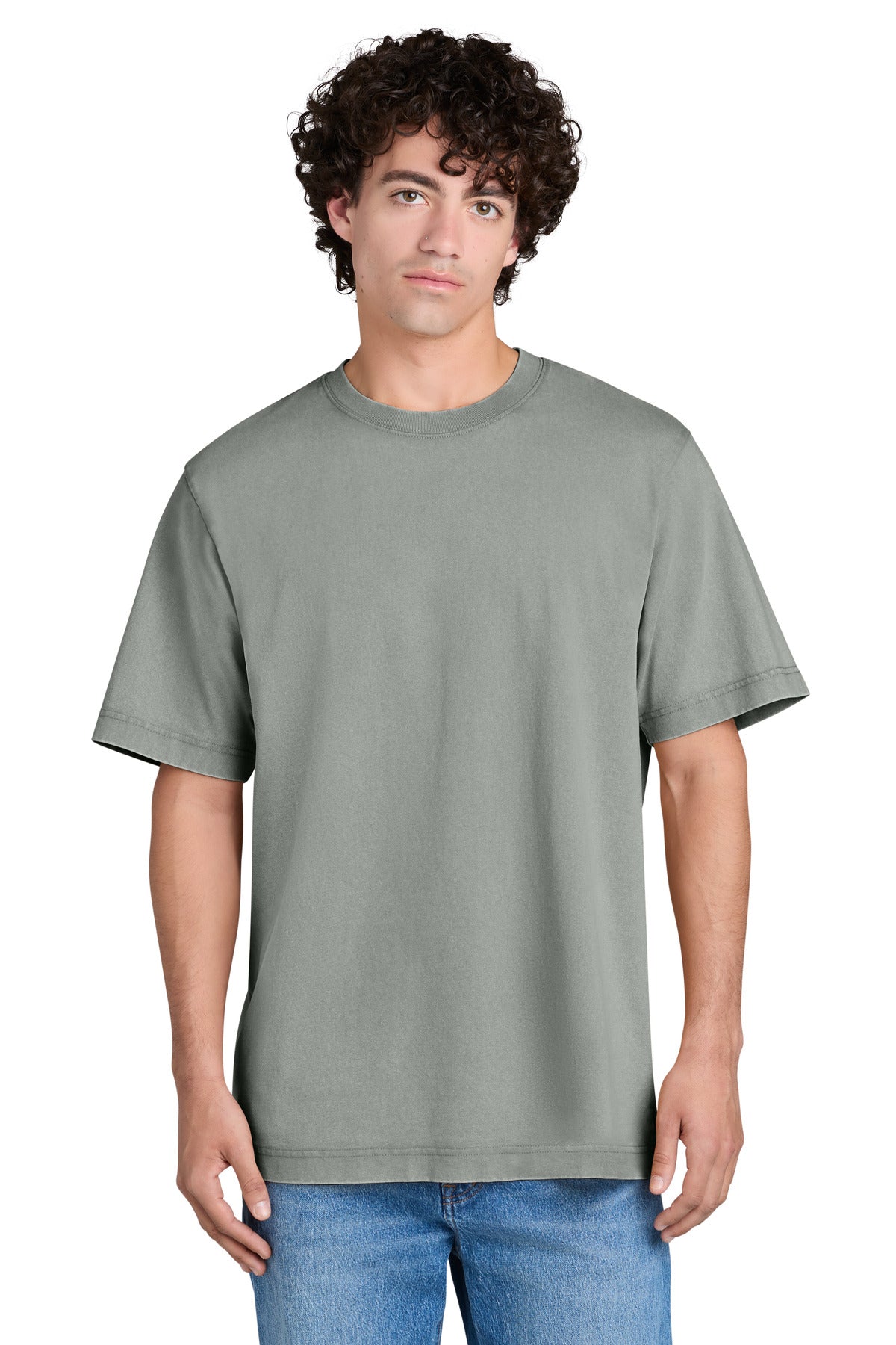 Custom logo Stanley/Stella® Unisex Freestyler Vintage Heavyweight Tee SXU019 in G. Dyed Misty Grey