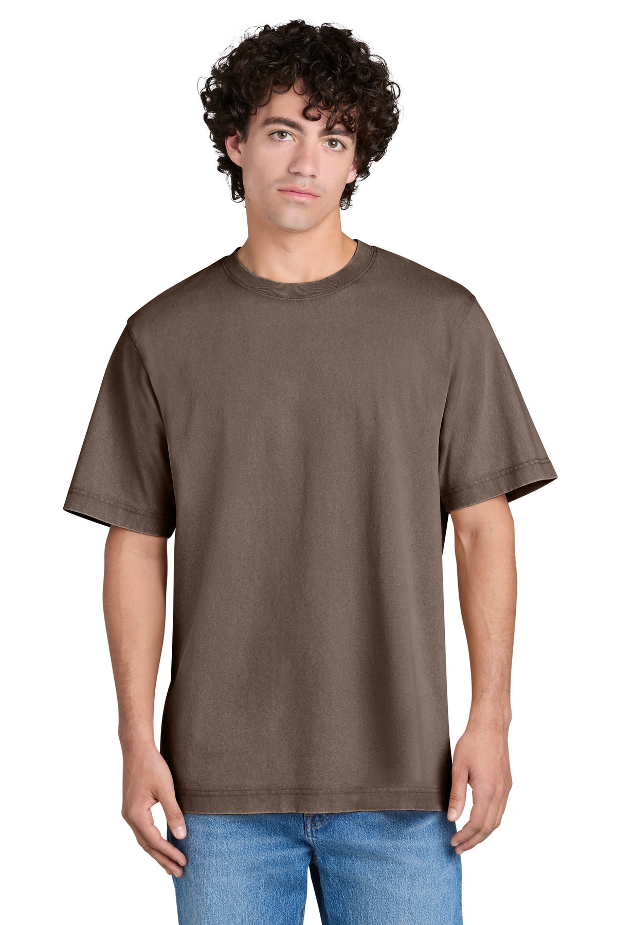 Custom logo Stanley/Stella® Unisex Freestyler Vintage Heavyweight Tee SXU019 in G. Dyed Mocha