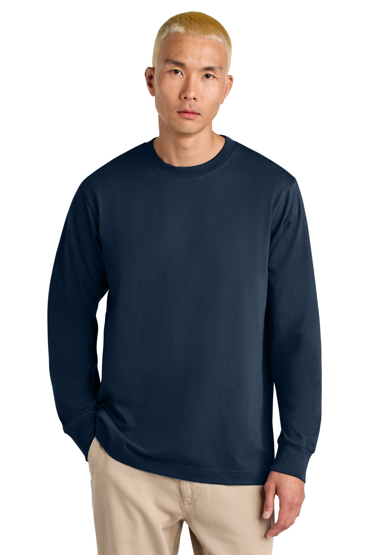 Custom logo Stanley/Stella® Unisex Freestyler Heavyweight Long Sleeve Tee SXU023 in French Navy