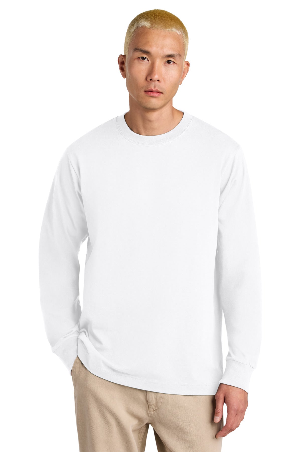 Custom logo Stanley/Stella® Unisex Freestyler Heavyweight Long Sleeve Tee SXU023 in White
