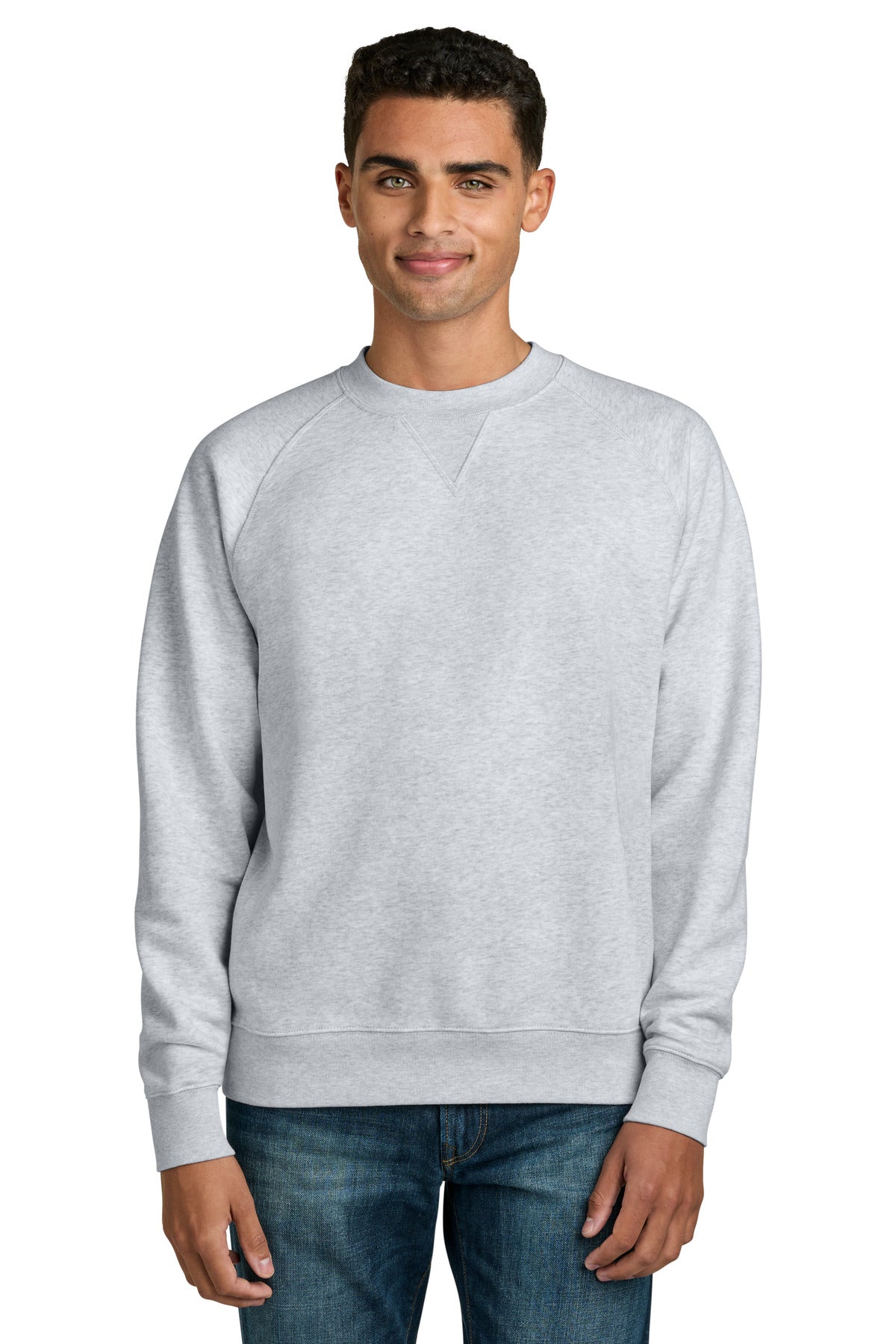 Custom logo Stanley/Stella® Unisex Knoxer Crewneck Sweatshirt SXU026 in Cool Heather Grey
