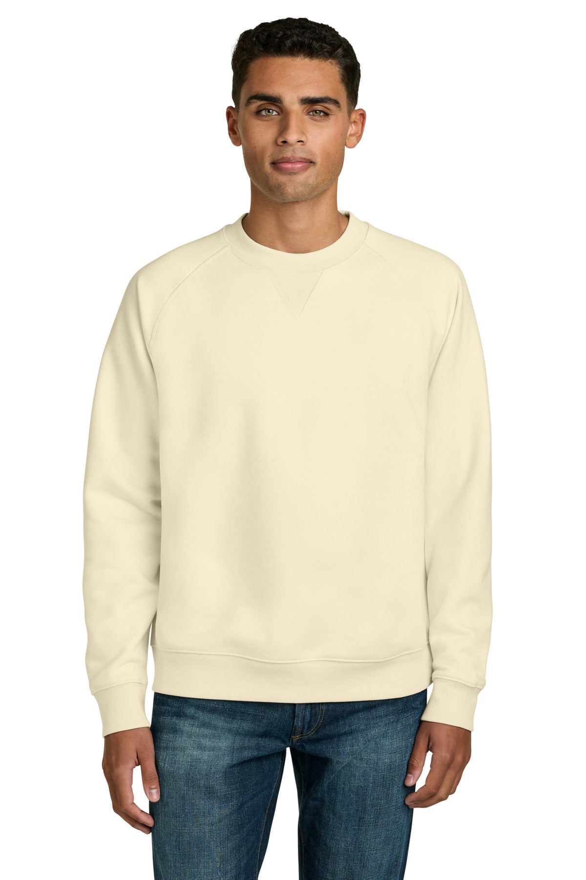Custom logo Stanley/Stella® Unisex Knoxer Crewneck Sweatshirt SXU026 in Natural Raw