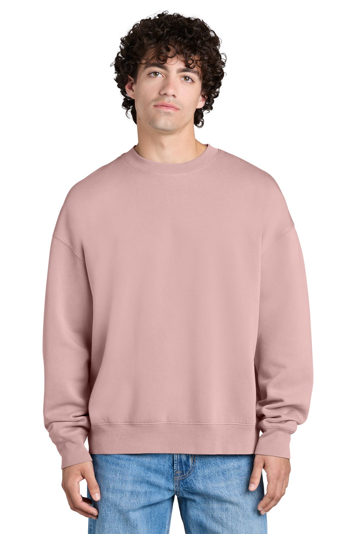 Custom logo Stanley/Stella® Unisex Easer Vintage Crewneck Sweatshirt SXU043 in G. Dyed Blush