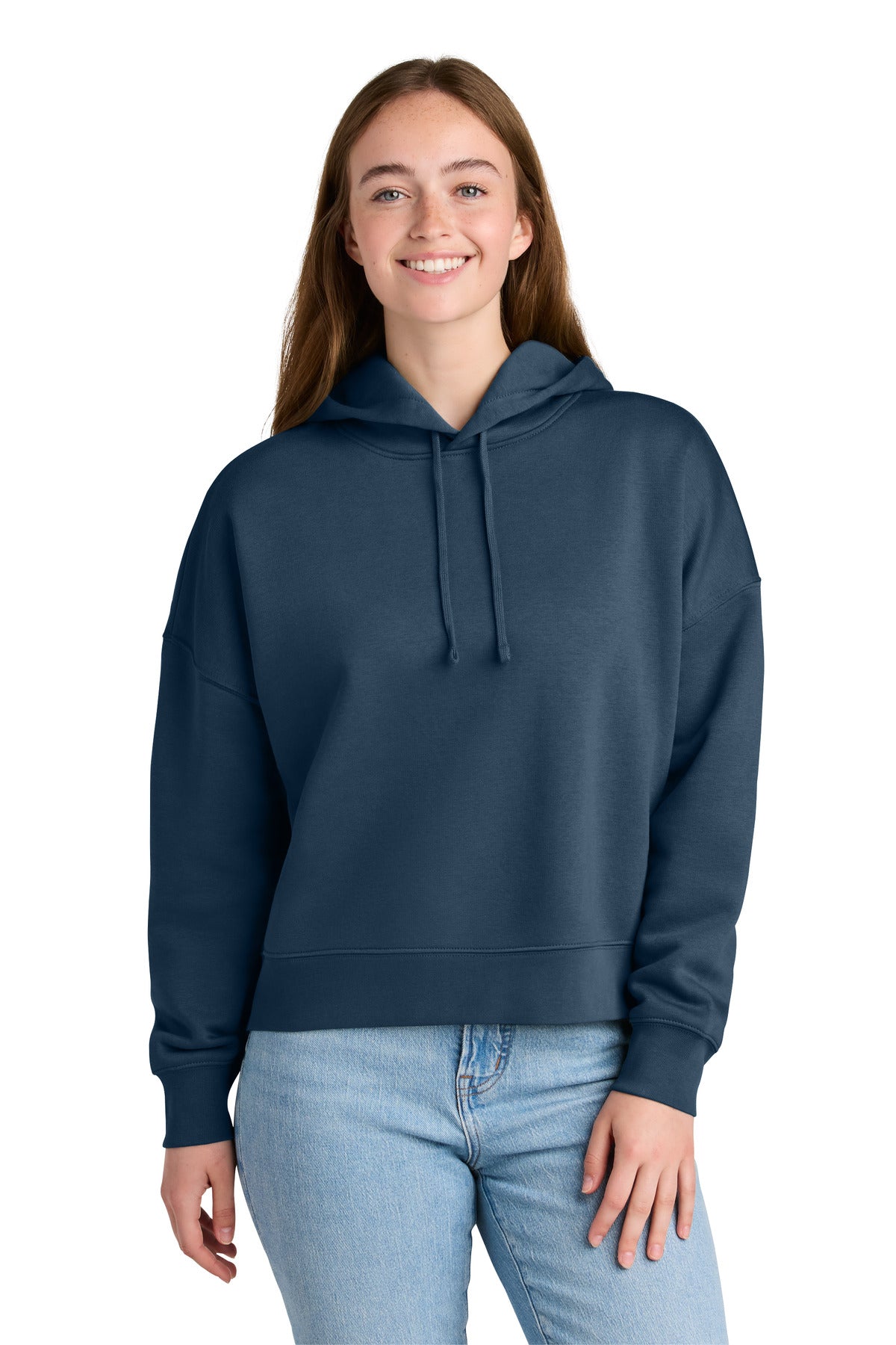 Custom logo Stanley/Stella® Women's Stella Nora Hooded Sweatshirt SXW035 in Deep Teal