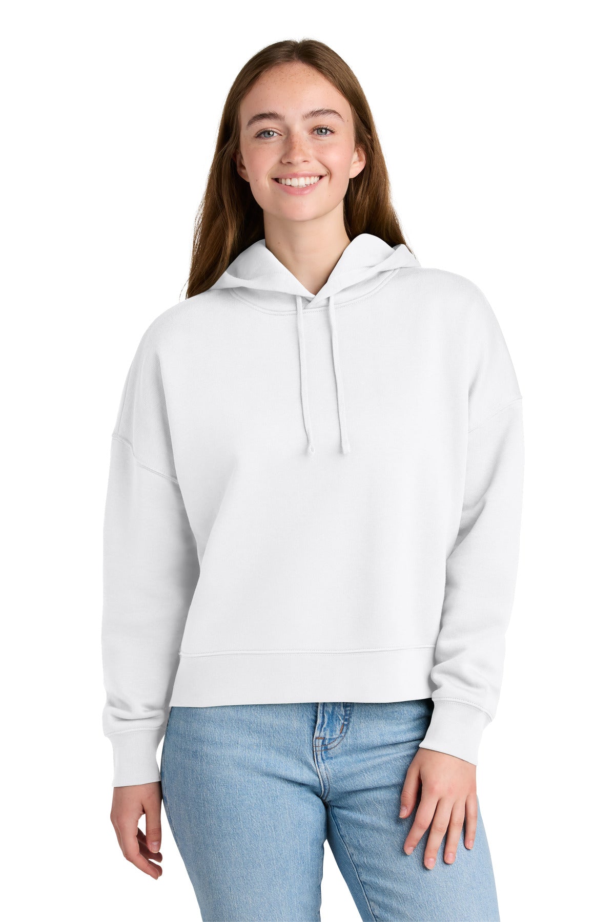 Custom logo Stanley/Stella® Women's Stella Nora Hooded Sweatshirt SXW035 in White