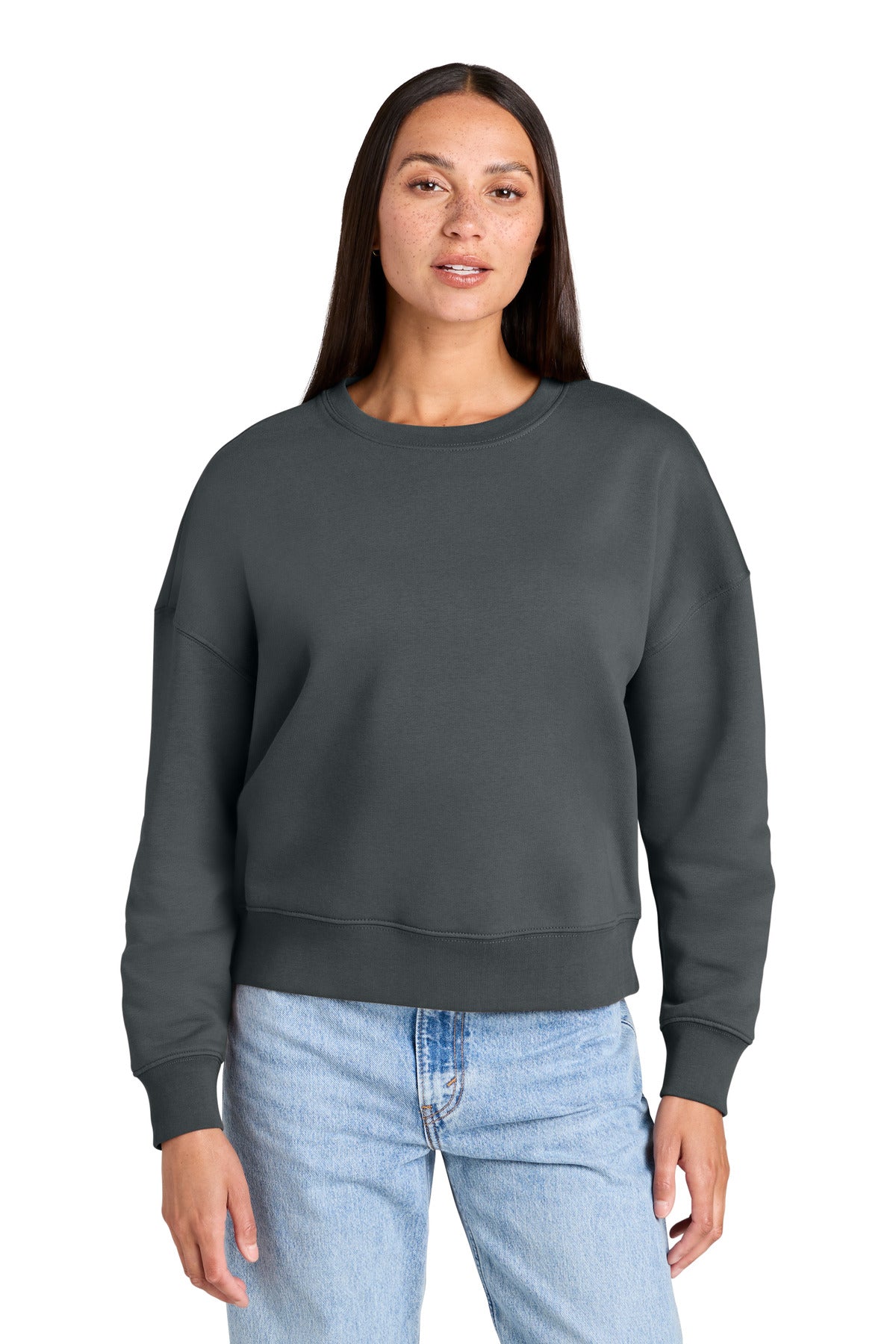 Custom logo Stanley/Stella® Women's Stella Alma Crewneck Sweatshirt SXW036 in Anthracite