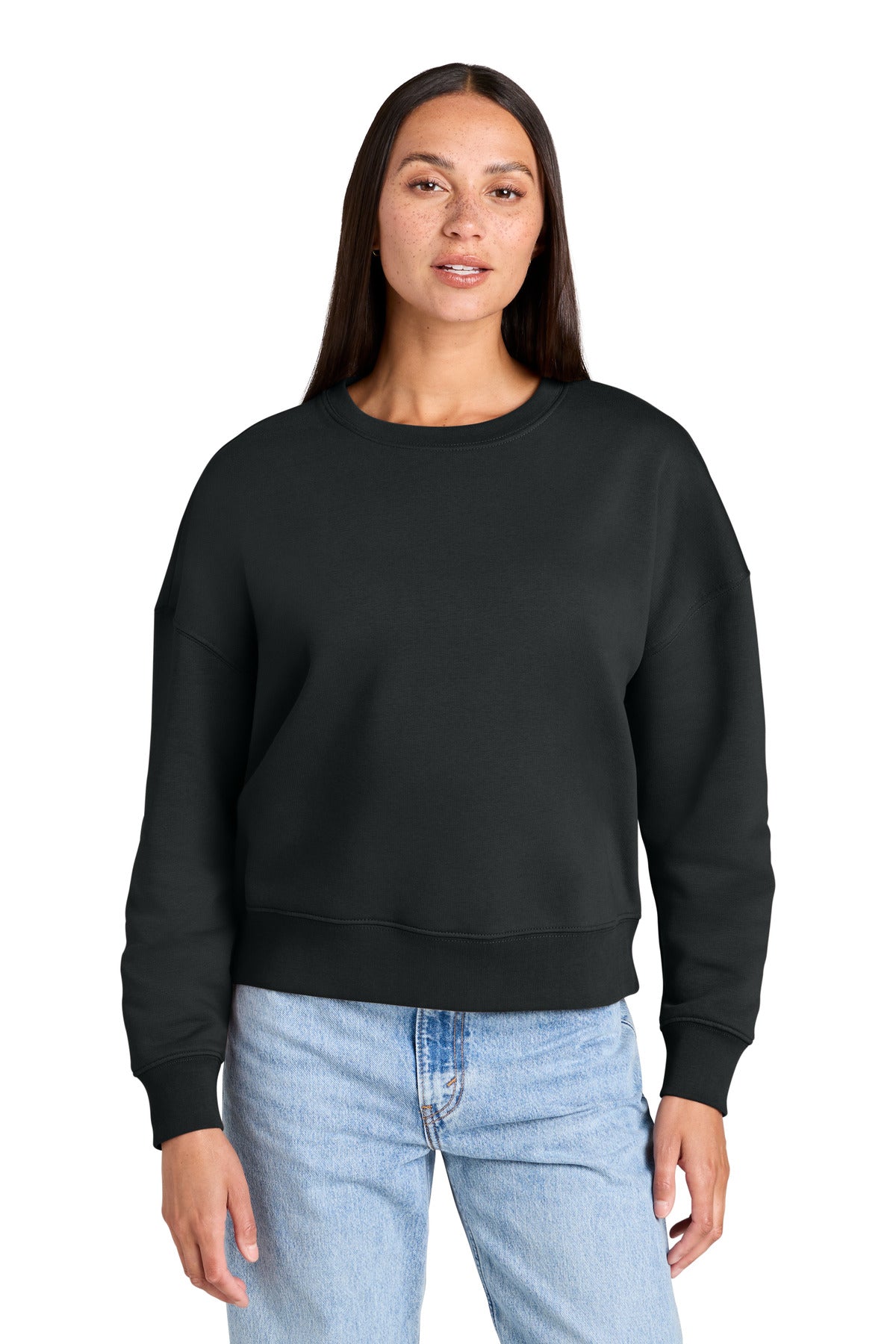 Custom logo Stanley/Stella® Women's Stella Alma Crewneck Sweatshirt SXW036 in Black
