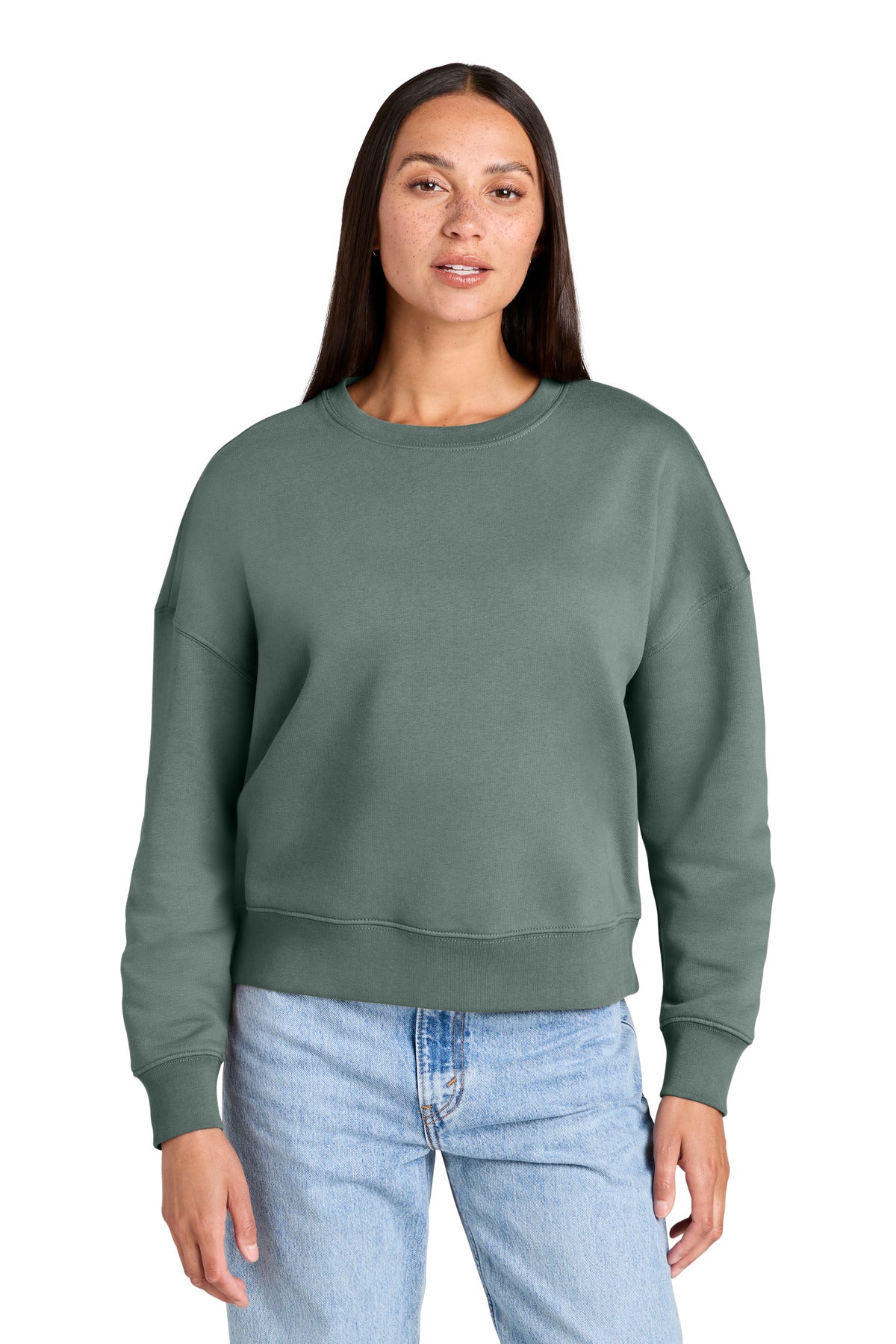 Custom logo Stanley/Stella® Women's Stella Alma Crewneck Sweatshirt SXW036 in Green Bay