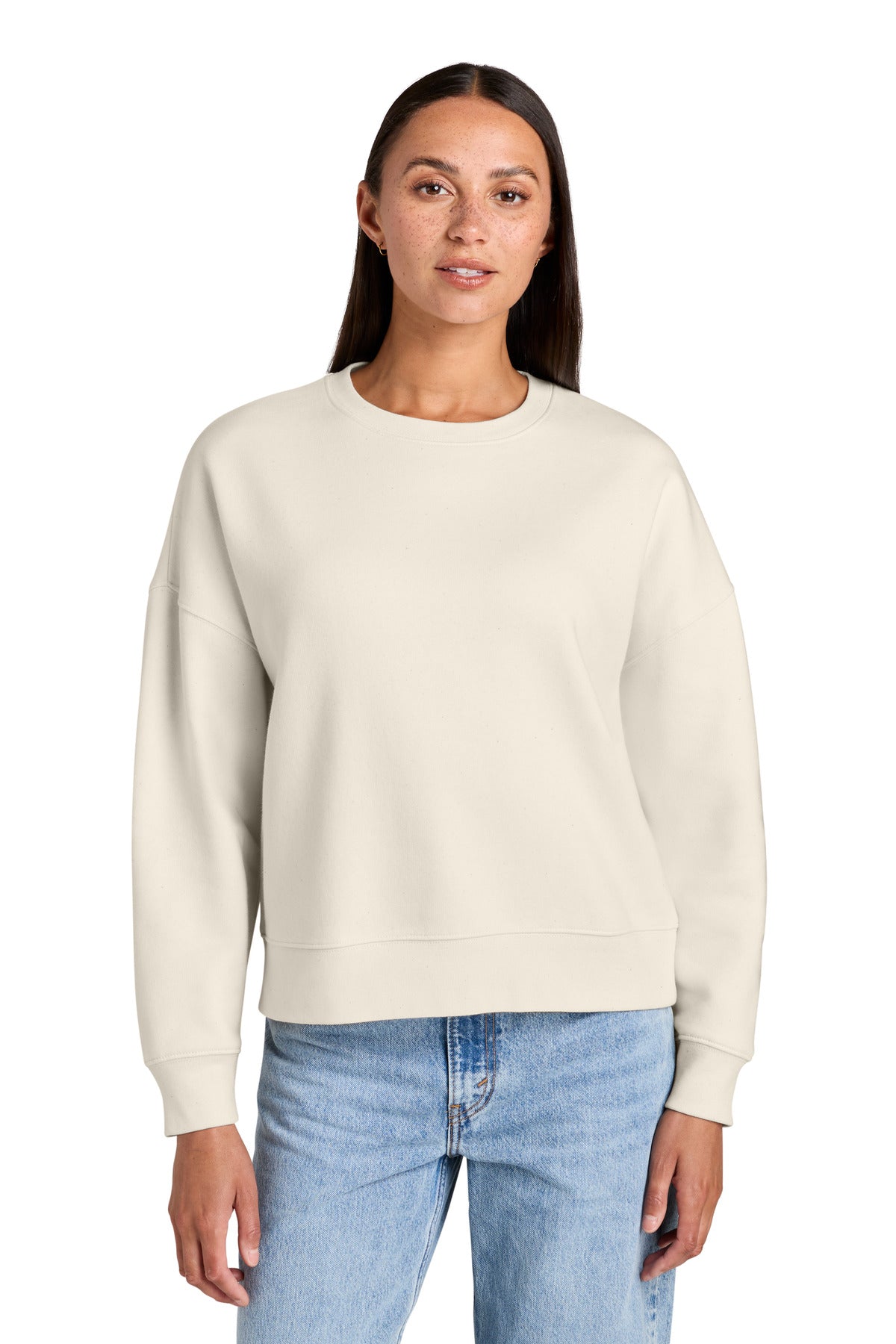 Custom logo Stanley/Stella® Women's Stella Alma Crewneck Sweatshirt SXW036 in Natural Raw