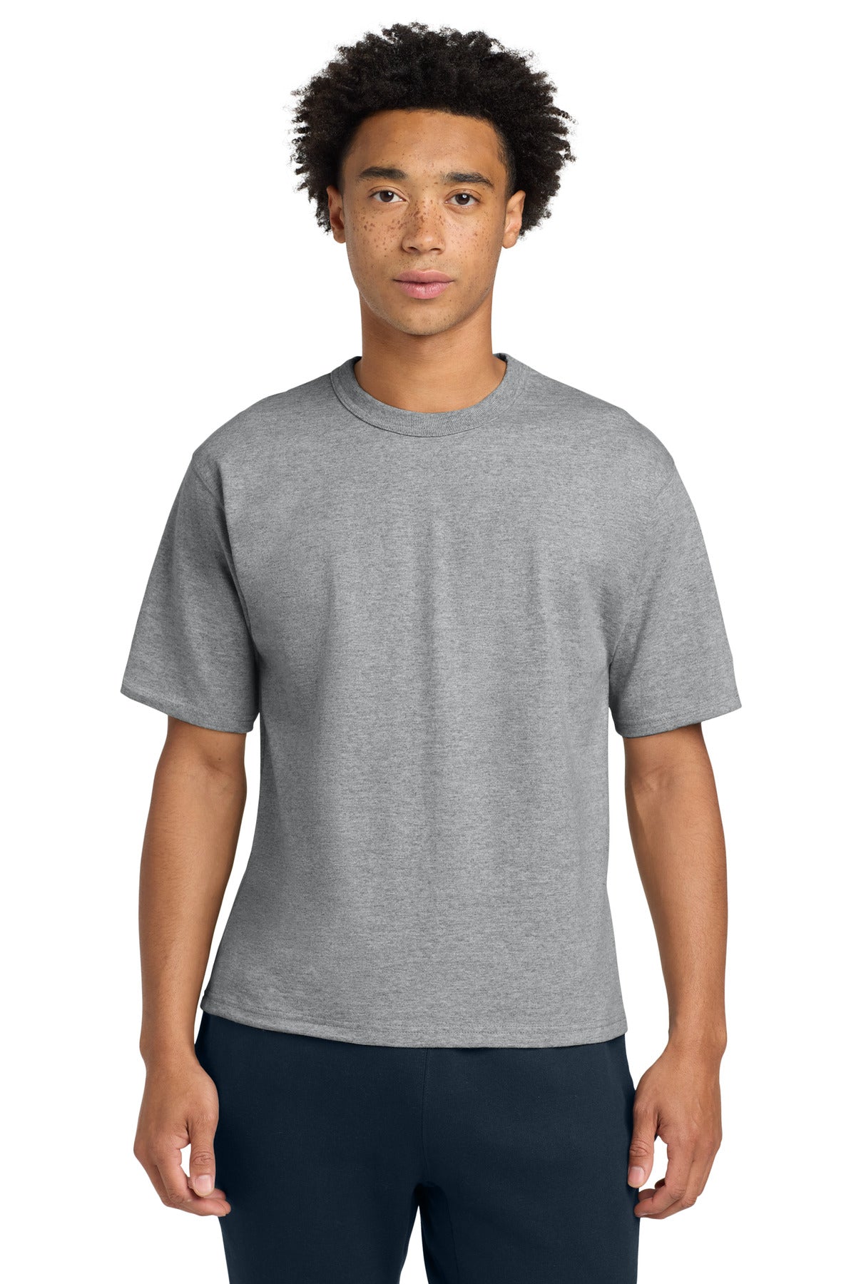 Custom logo Champion ®  Heritage 7-Oz. Jersey Tee T105 in Oxford Grey