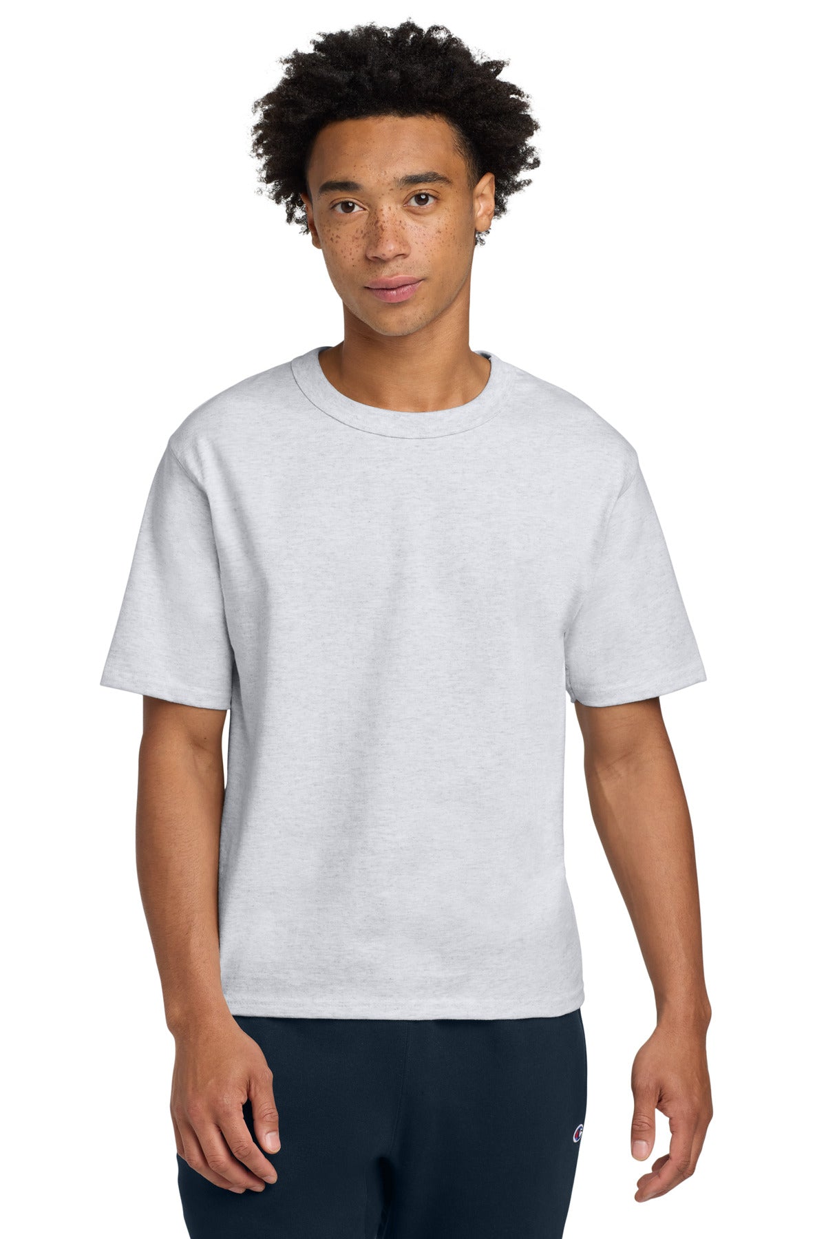 Custom logo Champion ®  Heritage 7-Oz. Jersey Tee T105 in Silver Grey