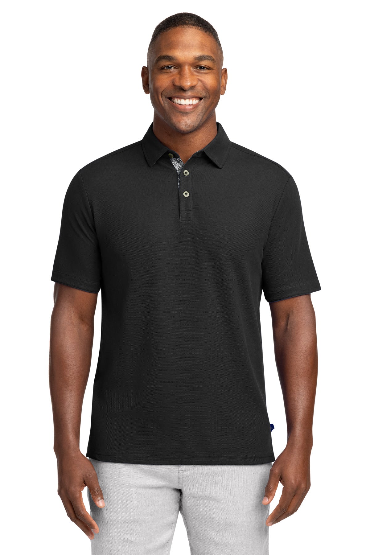 Custom logo LIMITED EDITION Tommy Bahama® 5 O'Clock Polo T223508TB in Black
