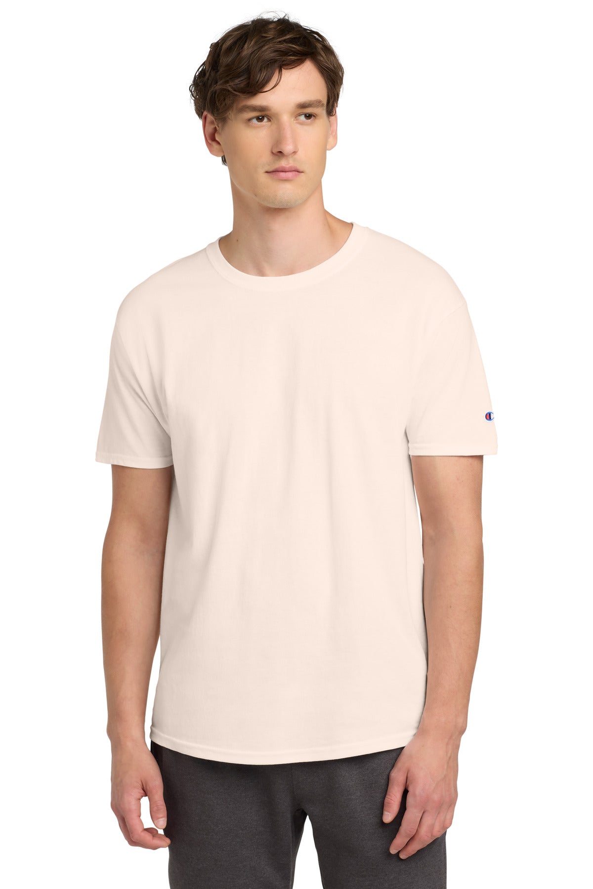 Custom logo Champion ®  Heritage 6-Oz. Jersey Tee T425 in Body Blush