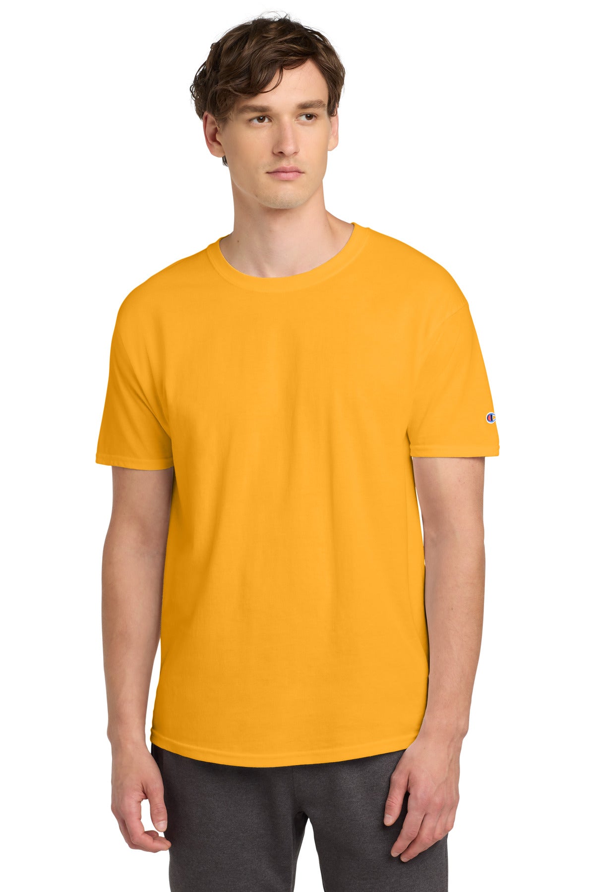 Custom logo Champion ®  Heritage 6-Oz. Jersey Tee T425 in Gold