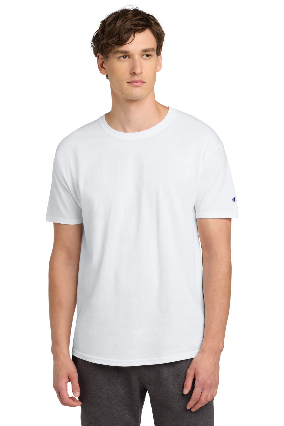 Custom logo Champion ®  Heritage 6-Oz. Jersey Tee T425 in White