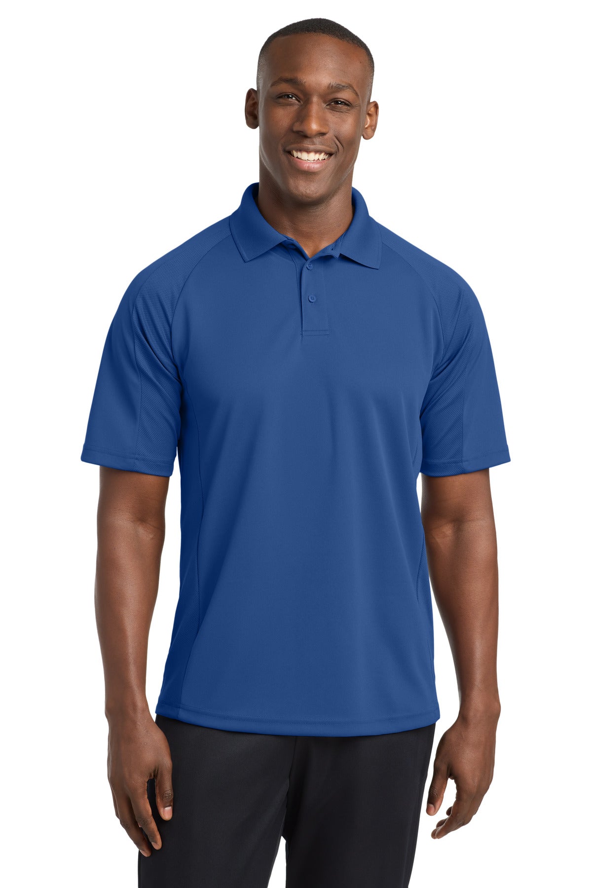 Custom logo Sport-Tek® Dri-Mesh® Pro Polo. T474 in Royal