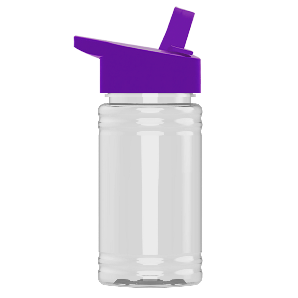 Custom logo Mini Bottle with Flip-Straw Lid - 16 oz.