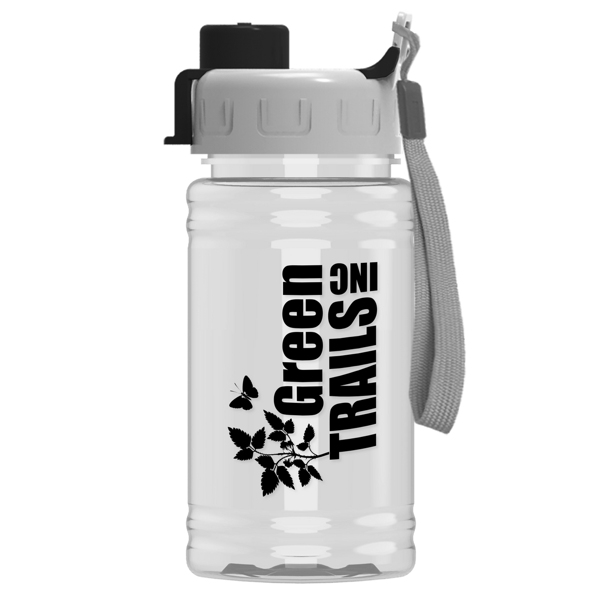 Custom logo Mini Bottle with Quick-Snap Lid - 16 oz.