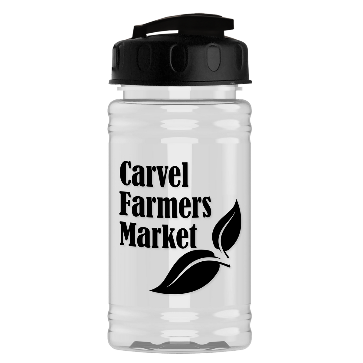 Custom logo Mini Bottle with Flip-Top Lid - 16 oz.