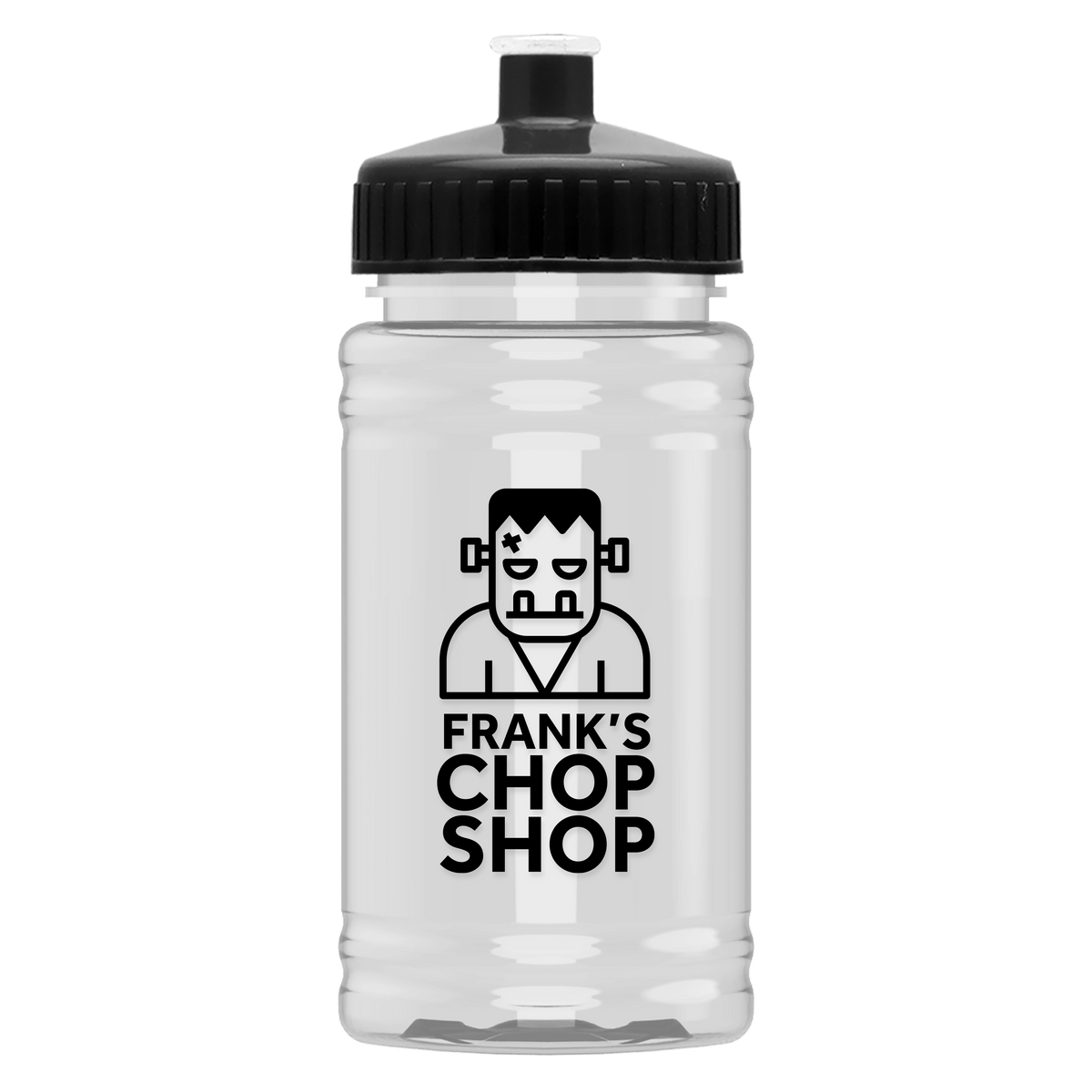 Custom logo Mini Bottle with Push-Pull Lid - 16 oz.