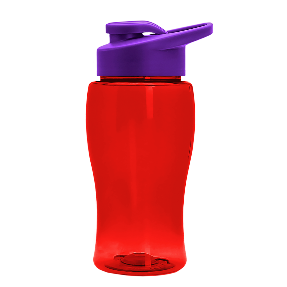 Custom logo Poly+ Jr. Bottle with Drink-Thru Lid - 18 oz.