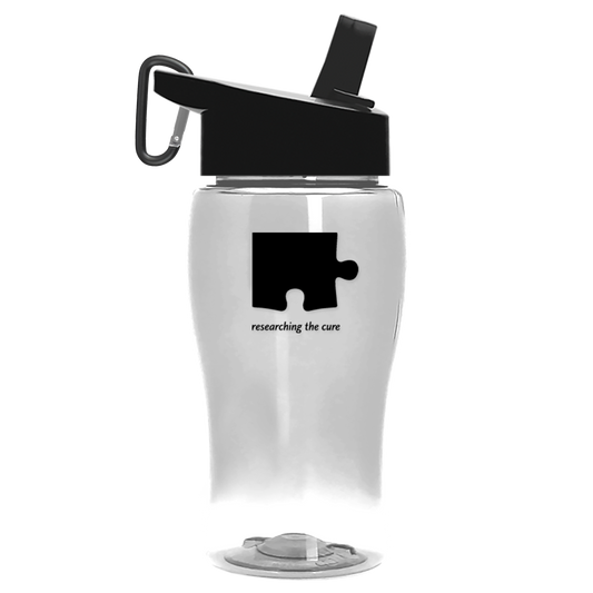 Poly+ Jr. Transparent Bottle with Flip-Straw Lid - 18 oz.