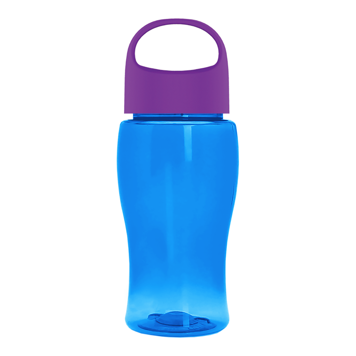 Custom logo Poly+ Jr. Bottle with Oval Crest Lid - 18 oz.