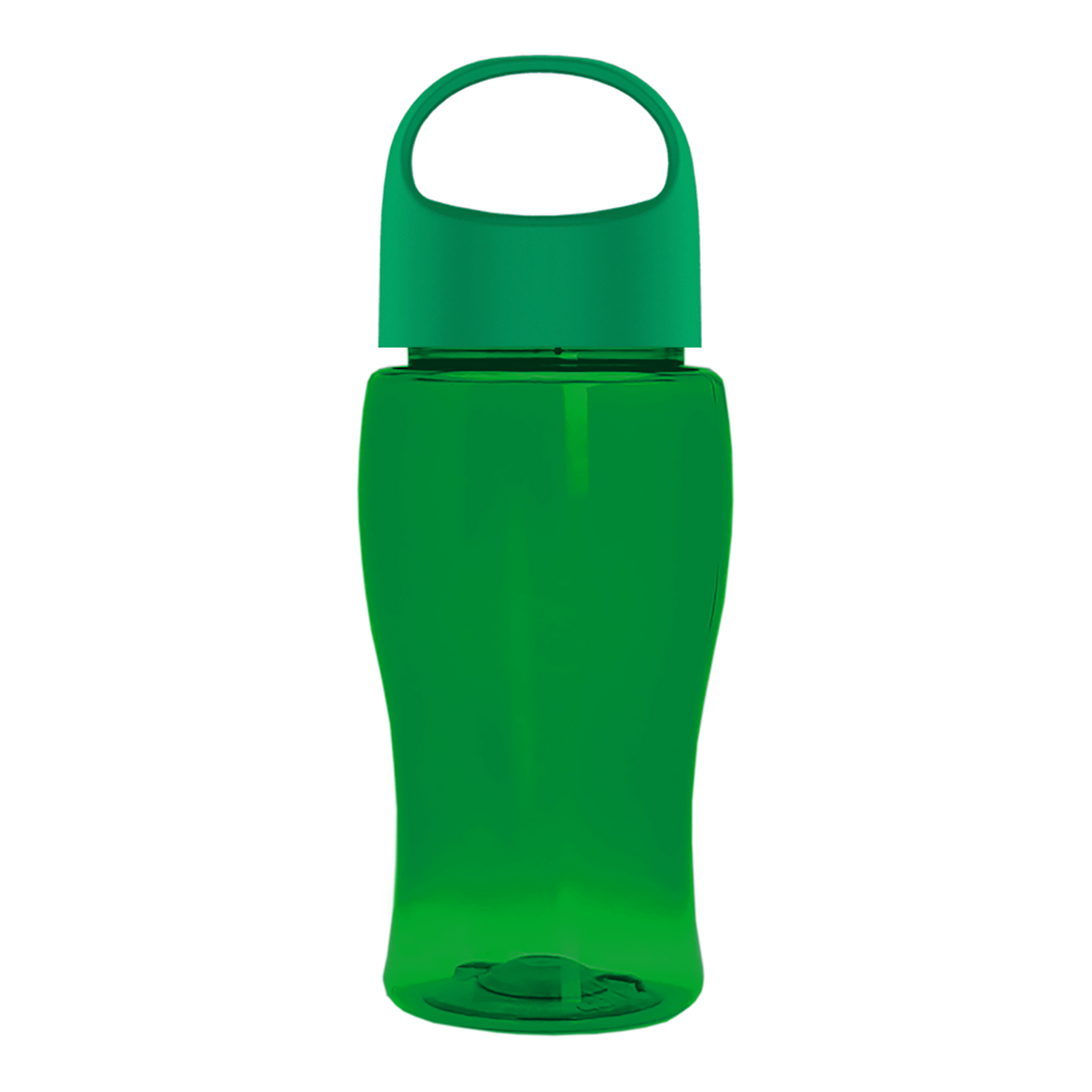 Custom logo Poly+ Jr. Bottle with Oval Crest Lid - 18 oz.