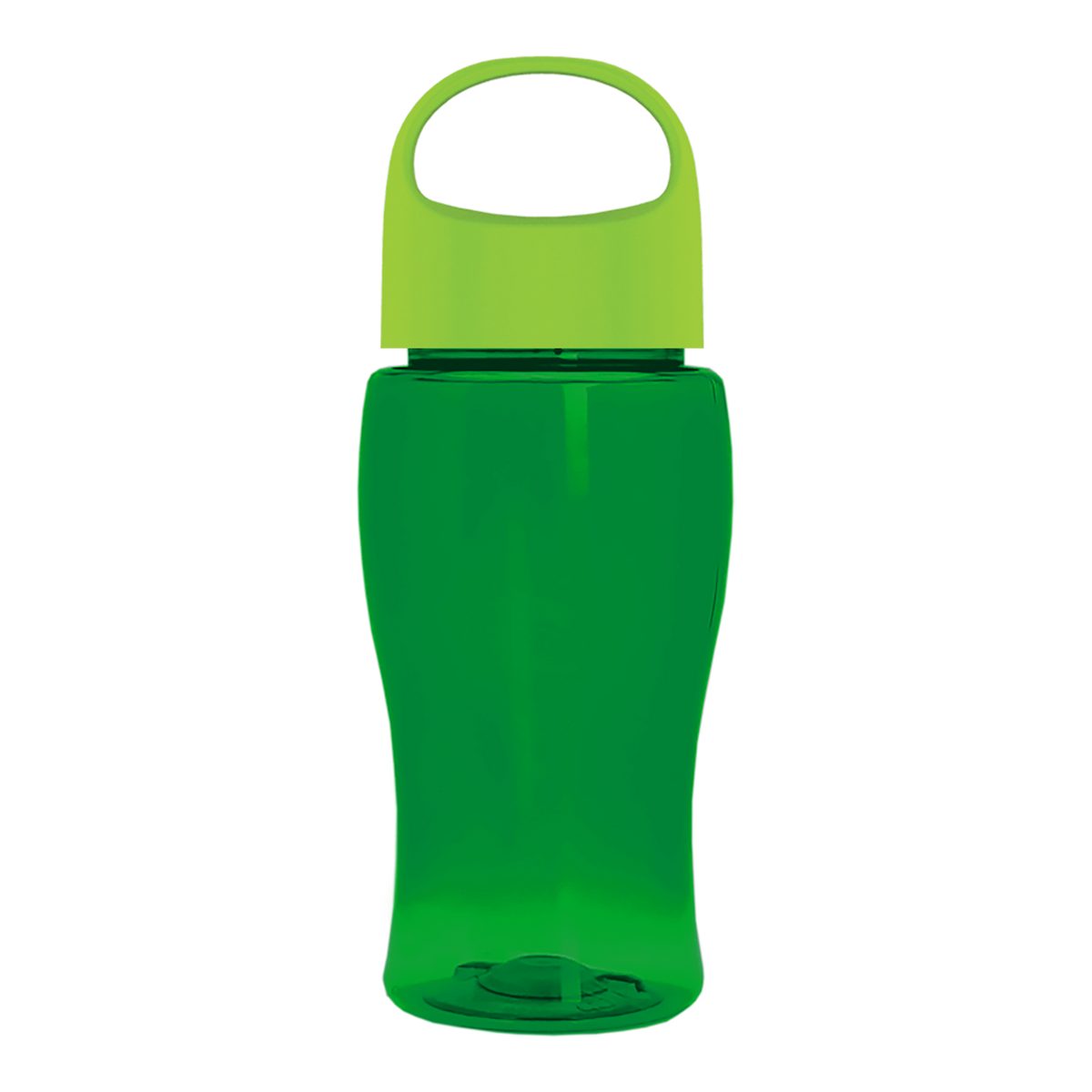 Custom logo Poly+ Jr. Bottle with Oval Crest Lid - 18 oz.