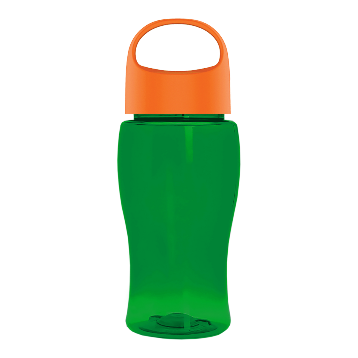 Custom logo Poly+ Jr. Bottle with Oval Crest Lid - 18 oz.