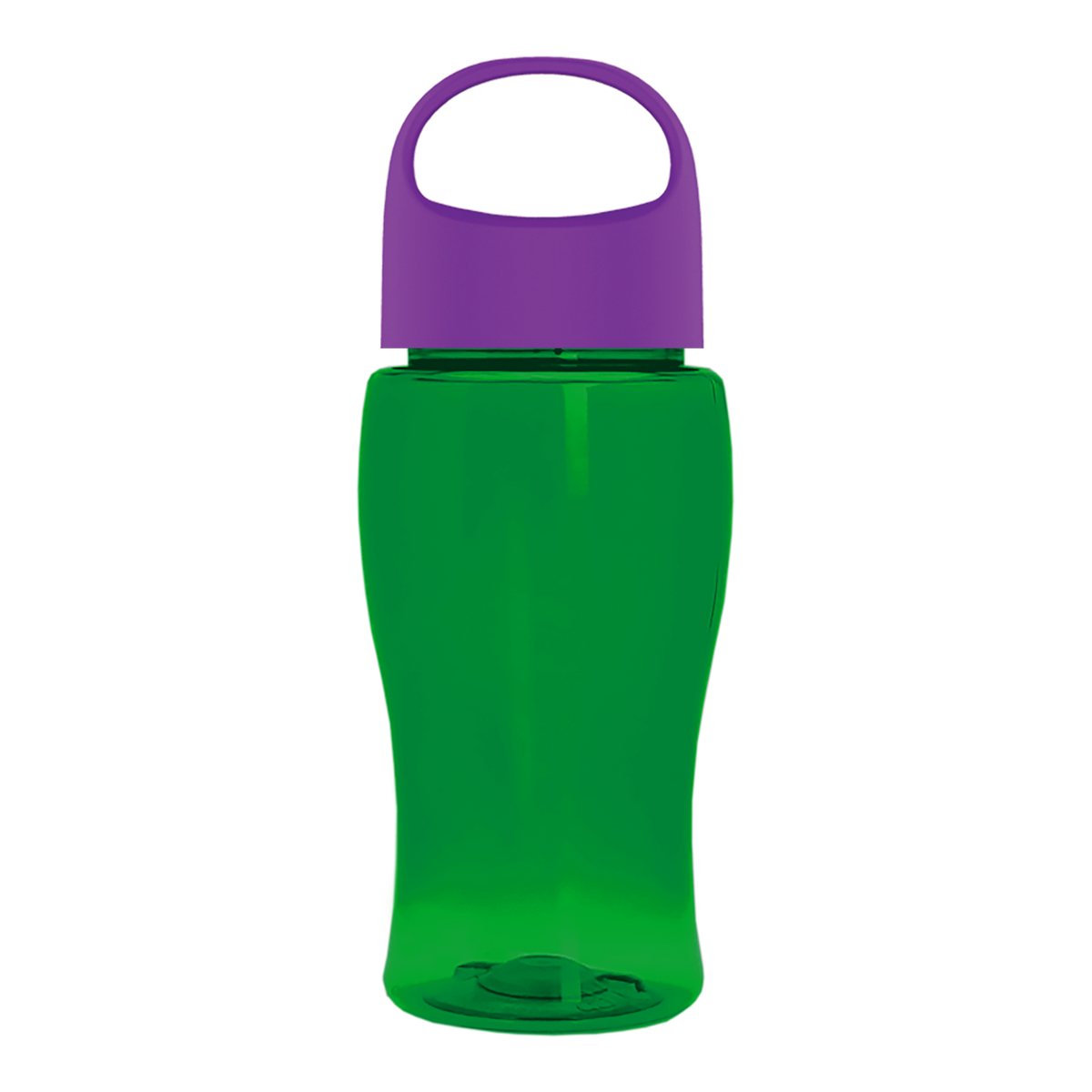 Custom logo Poly+ Jr. Bottle with Oval Crest Lid - 18 oz.