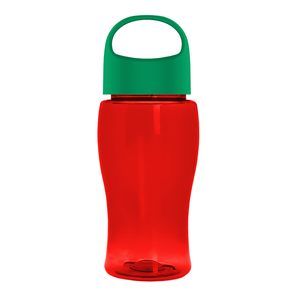 Custom logo Poly+ Jr. Bottle with Oval Crest Lid - 18 oz.