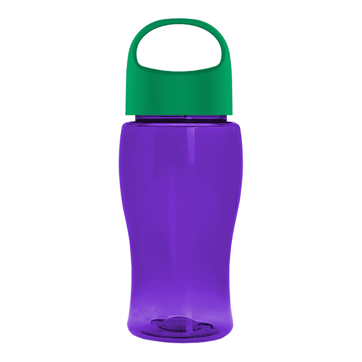 Custom logo Poly+ Jr. Bottle with Oval Crest Lid - 18 oz.