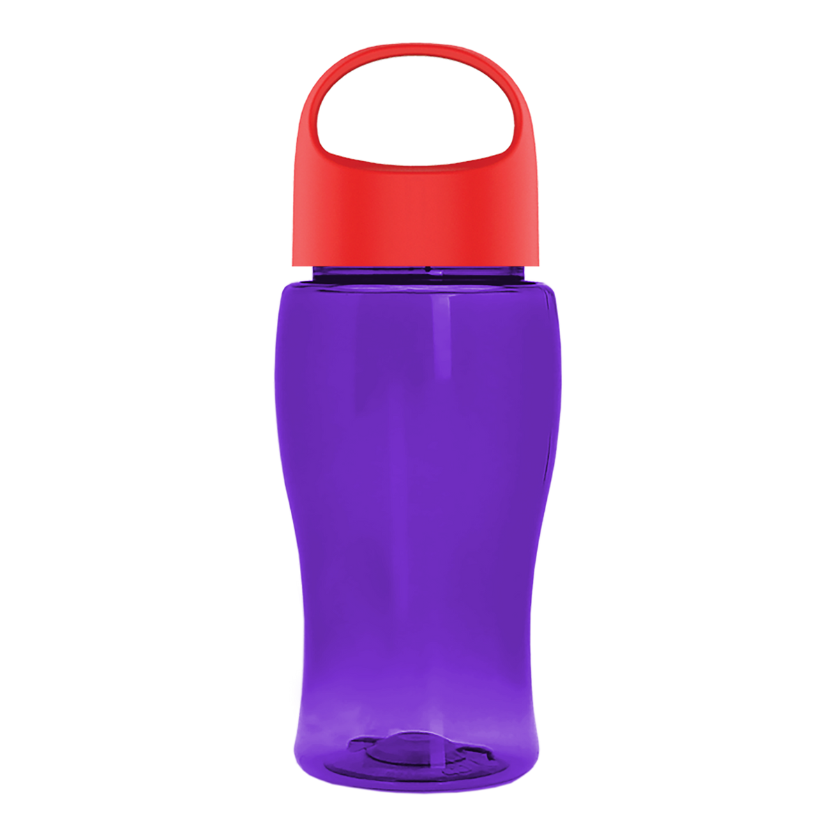 Custom logo Poly+ Jr. Bottle with Oval Crest Lid - 18 oz.