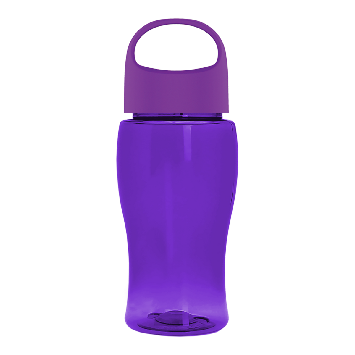 Custom logo Poly+ Jr. Bottle with Oval Crest Lid - 18 oz.