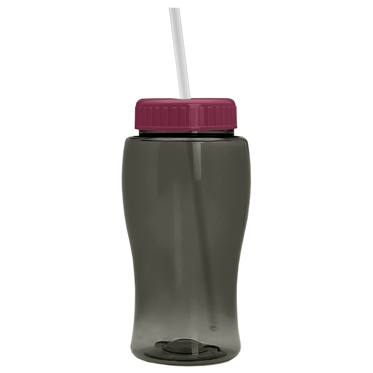 Custom logo Poly+ Jr. Bottle with Straw Lid - 18 oz.