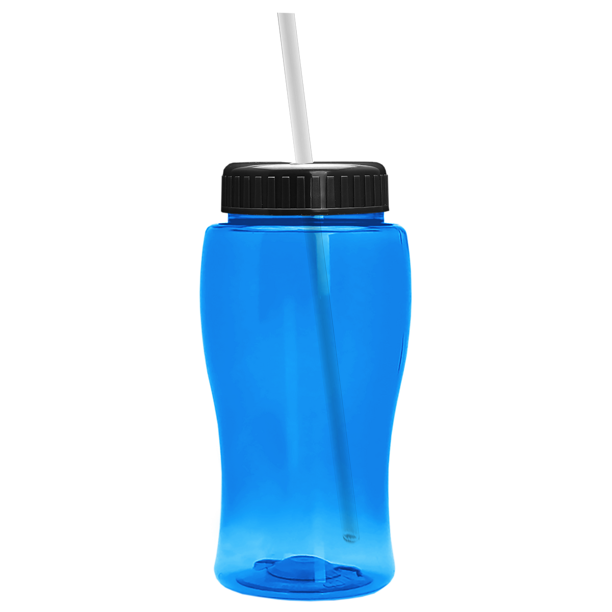 Custom logo Poly+ Jr. Bottle with Straw Lid - 18 oz.
