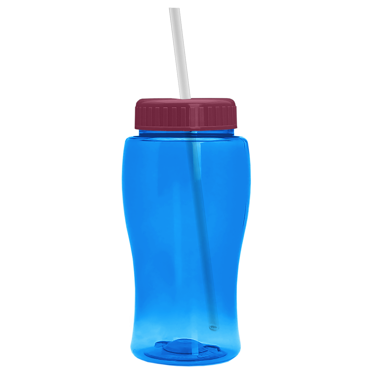 Custom logo Poly+ Jr. Bottle with Straw Lid - 18 oz.