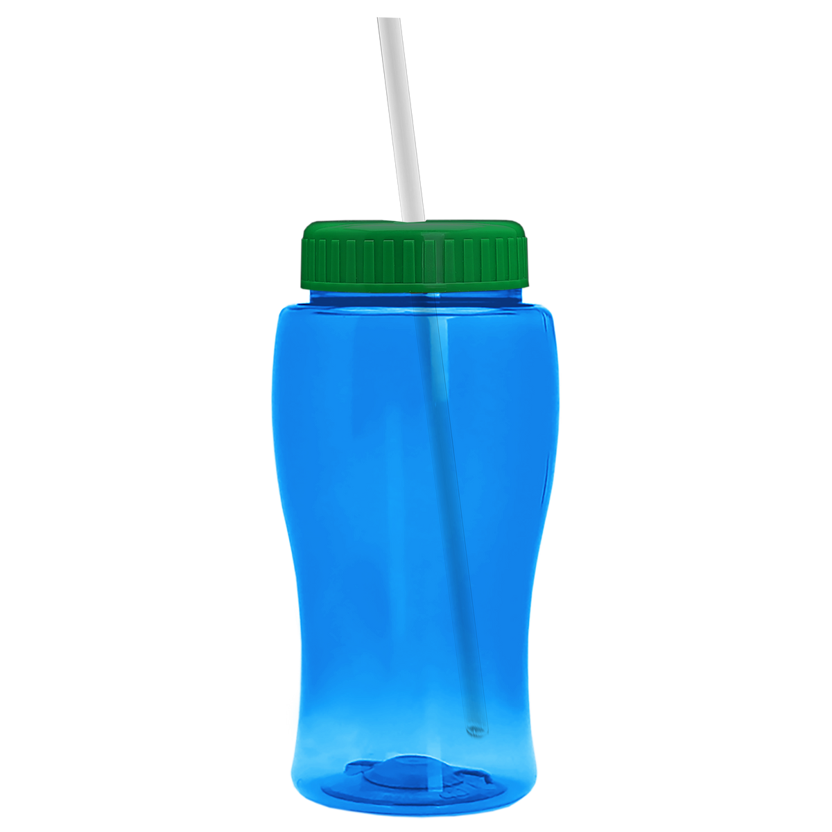 Custom logo Poly+ Jr. Bottle with Straw Lid - 18 oz.