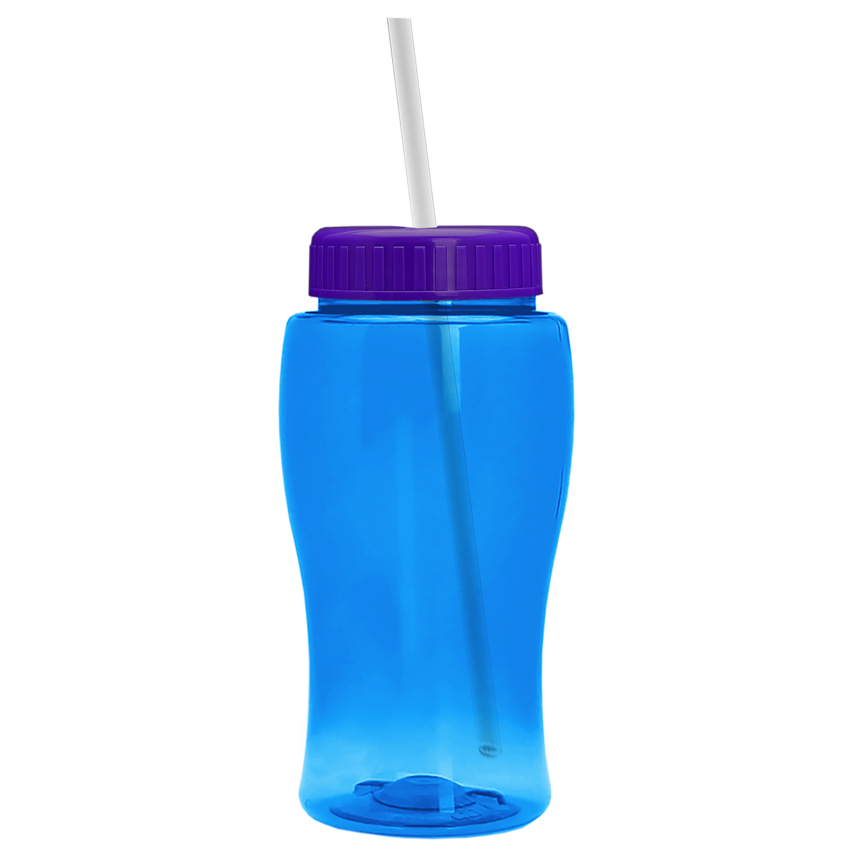 Custom logo Poly+ Jr. Bottle with Straw Lid - 18 oz.