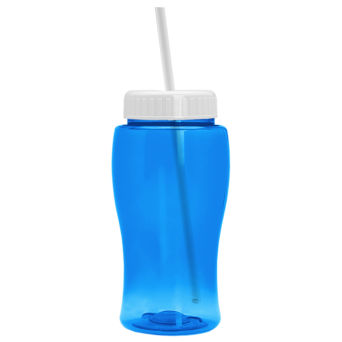 Custom logo Poly+ Jr. Bottle with Straw Lid - 18 oz.