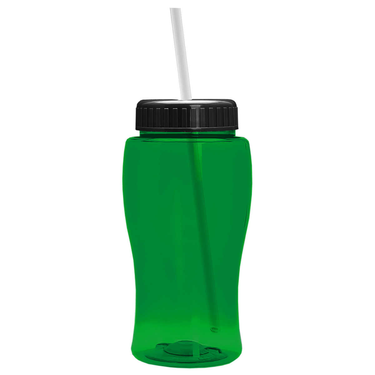 Custom logo Poly+ Jr. Bottle with Straw Lid - 18 oz.