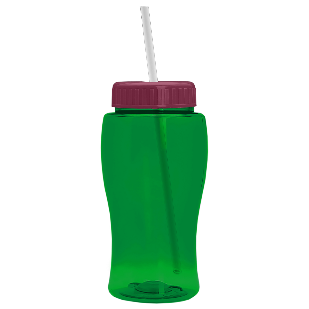 Custom logo Poly+ Jr. Bottle with Straw Lid - 18 oz.
