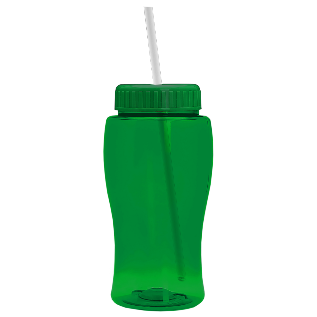 Custom logo Poly+ Jr. Bottle with Straw Lid - 18 oz.